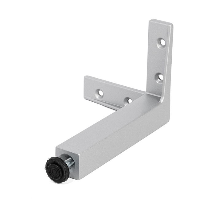 Mafos Pata Metálica Zamak Quadro Acabado Gris Ral Altura H140