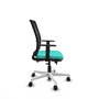 PIQUERAS Y CRESPO Silla de oficina Haches Turquesa y Negro