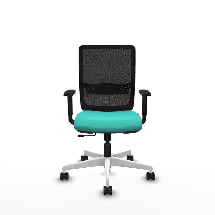 PIQUERAS Y CRESPO Silla de oficina Haches Turquesa y Negro