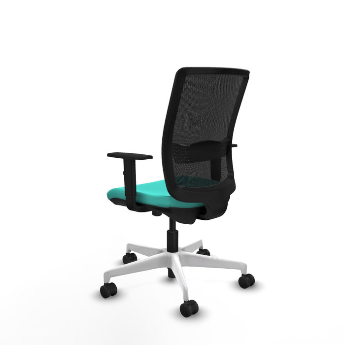 PIQUERAS Y CRESPO Silla de oficina Haches Turquesa y Negro