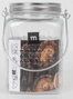 La Mediterranea Tarro de Vidrio con Tapa de Acero y Asa 720ml