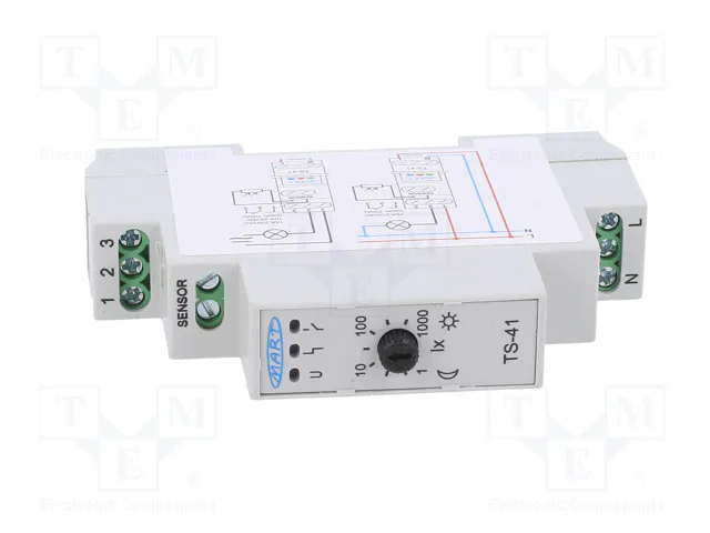 MART Interruptor de crepúsculo TS-41-3 para raíl DIN MART Interruptor de crepúsculo TS-41-3 para raíl DIN