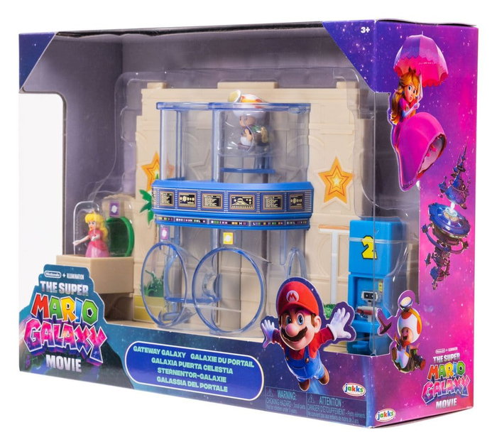 Super Mario Galaxy: la película Diorama con 2 Minifiguras Galaxia Puerta Celestia