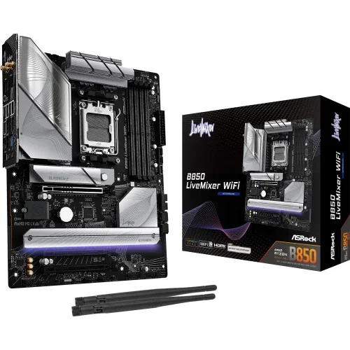 ASRock B850 LiveMixer WiFi ATX DDR5 AM5 Black