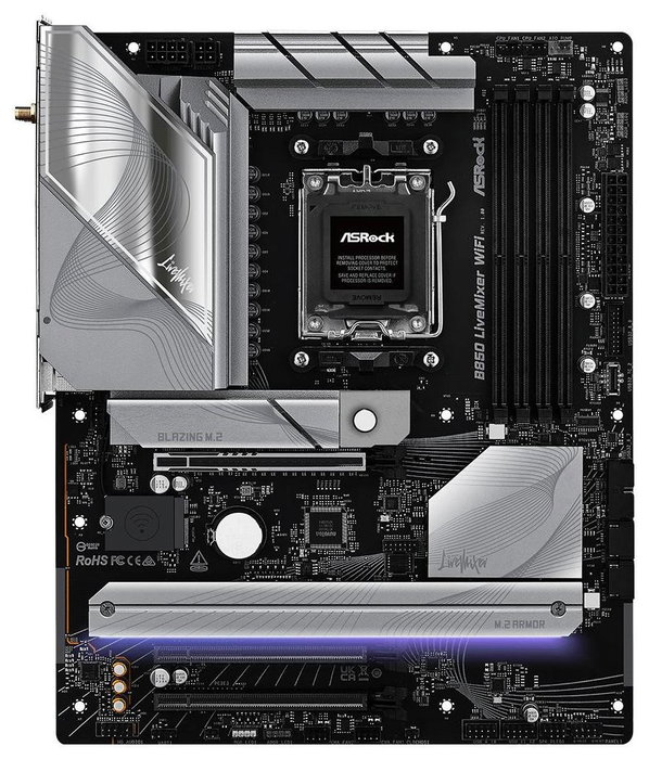 ASRock B850 LiveMixer WiFi ATX DDR5 AM5 Black