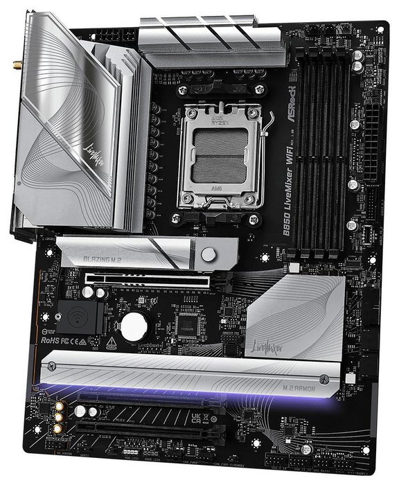 ASRock B850 LiveMixer WiFi ATX DDR5 AM5 Black