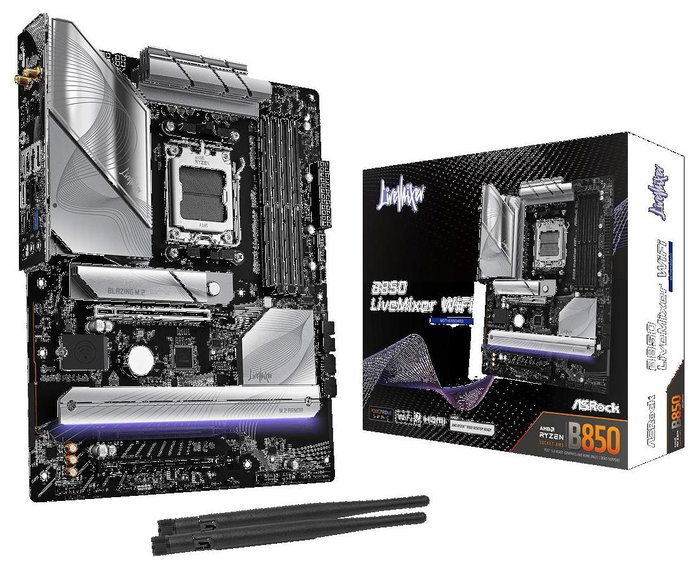ASRock B850 LiveMixer WiFi ATX DDR5 AM5 Black
