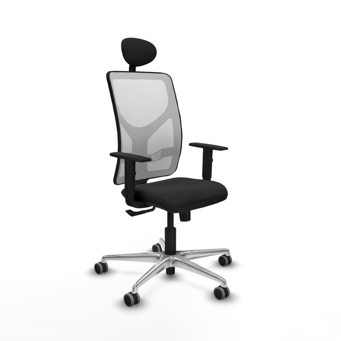 PIQUERAS Y CRESPO Silla de oficina Motilla con mecanismo Sincro, Negro y Blanco PIQUERAS Y CRESPO Silla de oficina Motilla con mecanismo Sincro, Negro y Blanco
