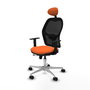 PIQUERAS Y CRESPO Silla de oficina Jorquera Naranja y Negro