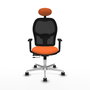 PIQUERAS Y CRESPO Silla de oficina Jorquera Naranja y Negro
