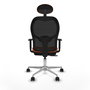 PIQUERAS Y CRESPO Silla de oficina Jorquera Naranja y Negro