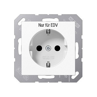 Jung A1520EDVWW Schuko-Steckdose EDV Jung A1520EDVWW Schuko-Steckdose EDV