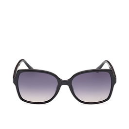 GUESS Gafas de Sol GU00100 01B Mujer Cuadradas Negro Brillante 55 mm