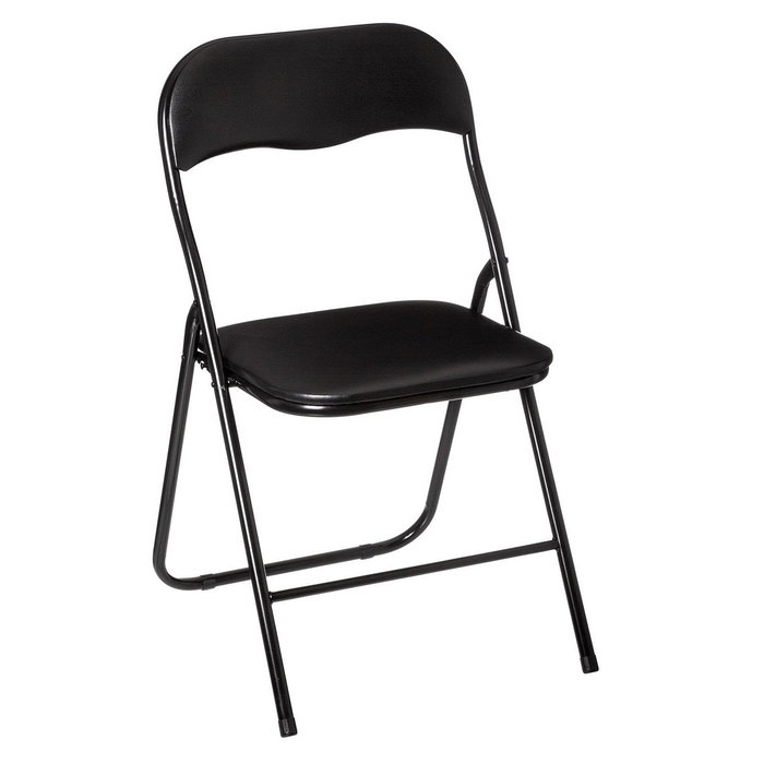 Atmosphera Silla plegable de cocina negra