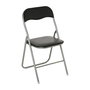 Atmosphera Silla plegable de cocina negra 44x44x79,5cm