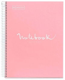 Bloc Miquelrius Emotions Notebook 1 Micro.Tapa Extra A4 80H 90G Horizontal Rosa (Set de 5)