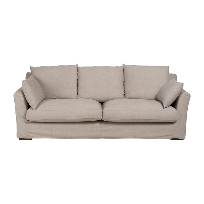 Sofá Beige Tejido Salón 245 X 102 X 100 cm