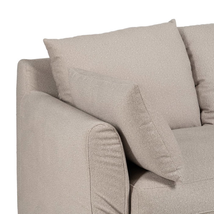 Sofá Beige Tejido Salón 245 X 102 X 100 cm
