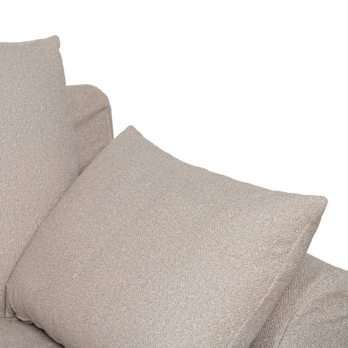 Sofá Beige Tejido Salón 245 X 102 X 100 cm