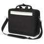 DICOTA Top Traveller SEVEN Maletín Toploader para Portátil 14-16" (40.6 cm) Negro, Compartimento Tablet, Tirante Hombre, 24L, Referencia SEVEN