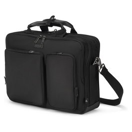DICOTA Top Traveller SEVEN Maletín Toploader para Portátil 14-16" (40.6 cm) Negro, Compartimento Tablet, Tirante Hombre, 24L, Referencia SEVEN