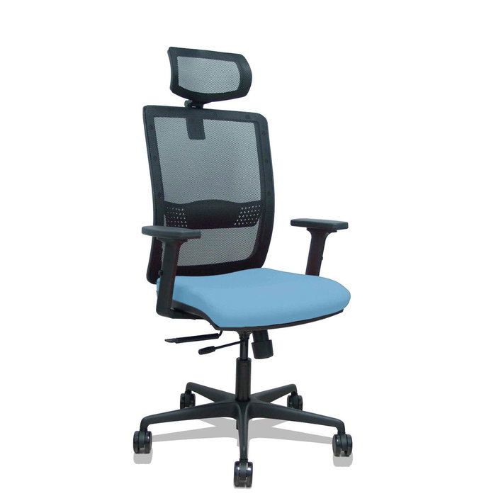 PIQUERAS Y CRESPO Silla Haches con Mecanismo Sincro/Traslack, Azul Cielo y Negro PIQUERAS Y CRESPO Silla Haches con Mecanismo Sincro/Traslack, Azul Cielo y Negro