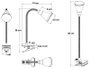 TALOX Lámpara flexo con pinza blanca SM-109