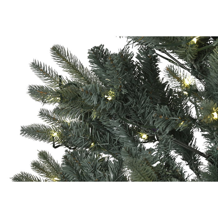DKD Home Decor Árbol de Navidad LED 180cm con 300 Luces Multicolor y 807 Ramas Verde