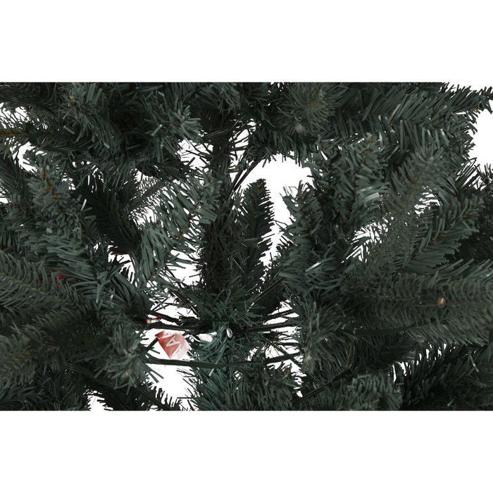 DKD Home Decor Árbol de Navidad LED 180cm con 300 Luces Multicolor y 807 Ramas Verde