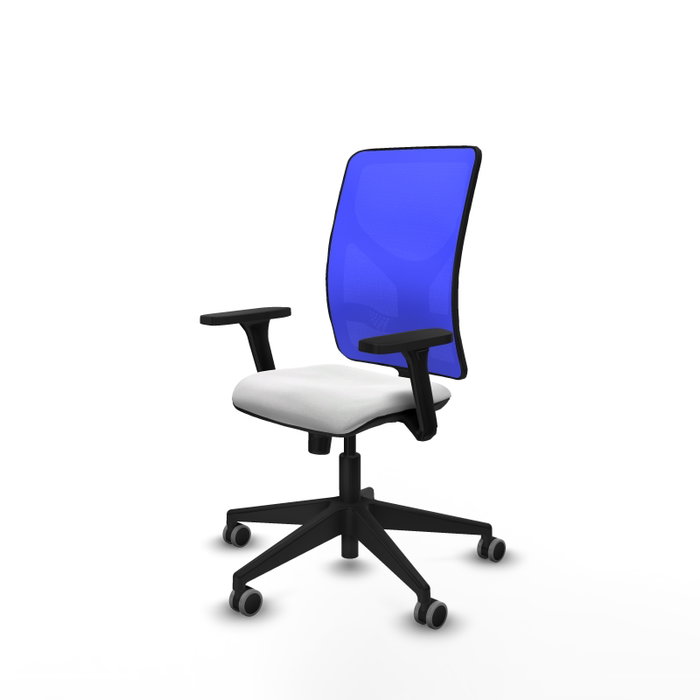 PIQUERAS Y CRESPO Silla de oficina Motilla con mecanismo Sincro, brazos 3D y malla azul PIQUERAS Y CRESPO Silla de oficina Motilla con mecanismo Sincro, brazos 3D y malla azul