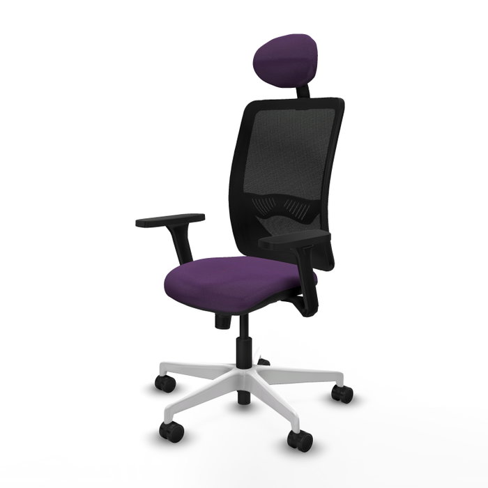 PIQUERAS Y CRESPO Silla de oficina Zulema con mecanismo Sincro, morado y negro PIQUERAS Y CRESPO Silla de oficina Zulema con mecanismo Sincro, morado y negro