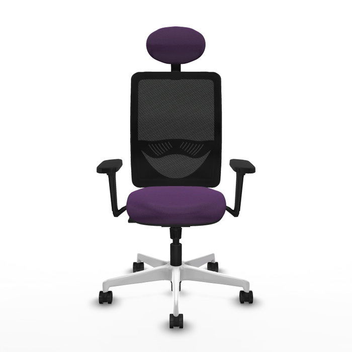 PIQUERAS Y CRESPO Silla de oficina Zulema con mecanismo Sincro, morado y negro PIQUERAS Y CRESPO Silla de oficina Zulema con mecanismo Sincro, morado y negro