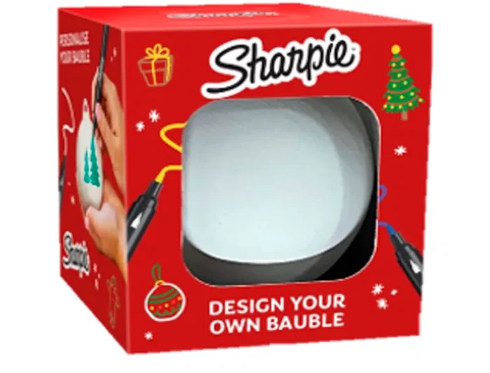 Sharpie Expositor de sobremesa Sharpie Fine con 24 blisters y 24 bolas de cerámica para pintar