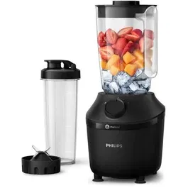Philips Licuadora HR2041/41 - 450W - Negra - Vaso Plástico 1.9L - ProBlend 4