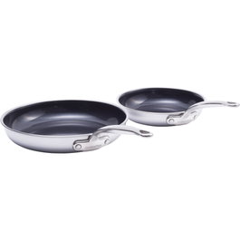 GreenPan Premiere Juego de Sartenes de Acero Inoxidable 2 Piezas, 20+28cm