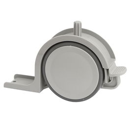 Q&Q Rueda Nido Toscanacon Plastico Gris SP40 Con Freno