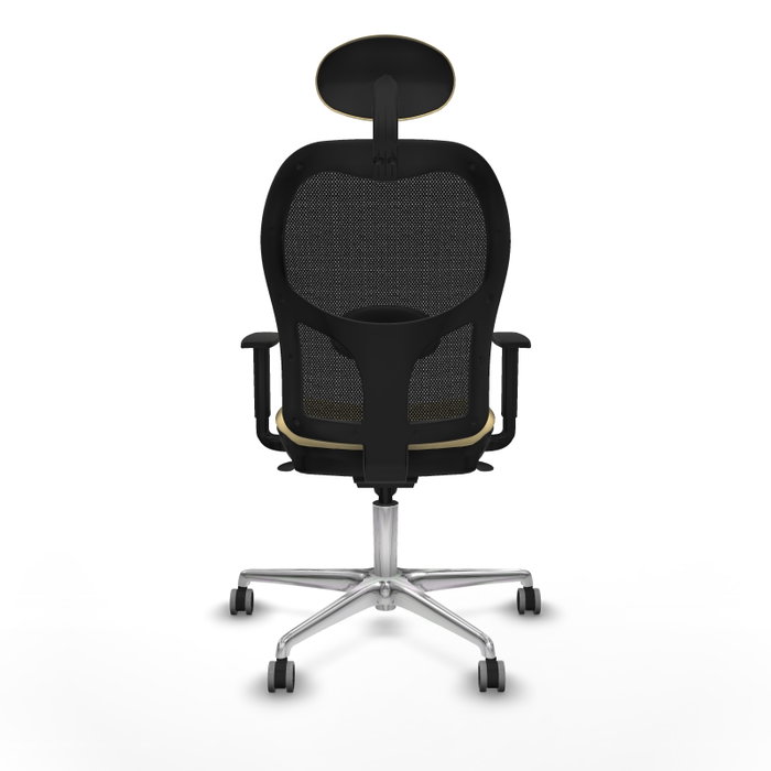 PIQUERAS Y CRESPO Silla de oficina Jorquera Sincro Crema y Negro