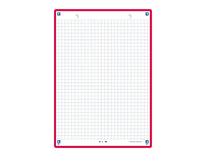 OXFORD Fichas Revision 2.0 Rojas A5 con Cuadrícula 5x5 mm