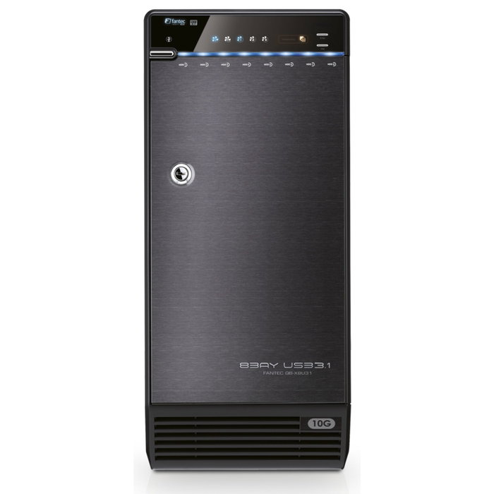 Fantec QB-X8U31 Carcasa para 8 Discos Duros SATA 3,5 pulg. USB 3.1