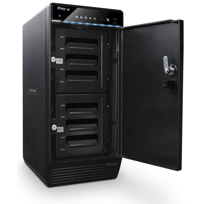 Fantec QB-X8U31 Carcasa para 8 Discos Duros SATA 3,5 pulg. USB 3.1