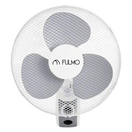 Fulmo Ventilador de Pared Bierzo Blanco 45W Ø43 cm 3 Velocidades Oscilante