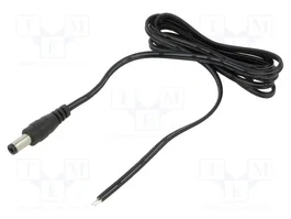 POS Cable de alimentación CC plano 2x0,5mm2 1m DC 5,5/2,5