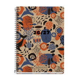 Agenda Escolar (2026-27) Miquelrius Recycled Espiral Tapa Extra Activa 8º 117X174 S/V Apais. Eco Ocean