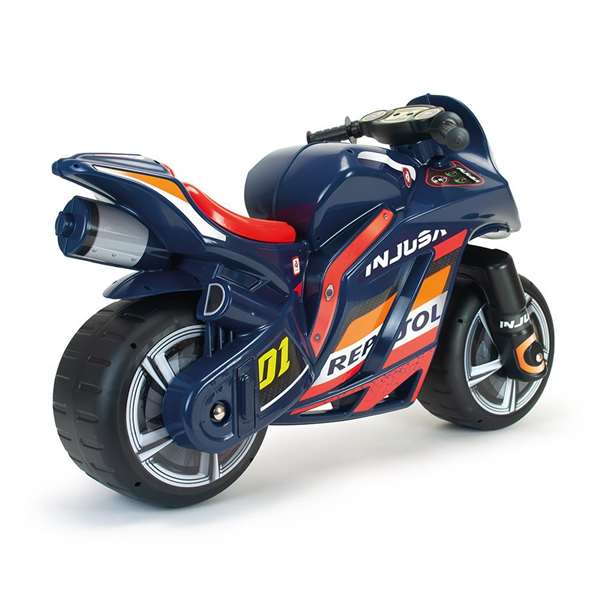 Injusa Correpasillos Moto Winner Repsol Competition para niños +3 años, plástico, 99x39x61 cm