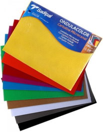 SADIPAL Bolsa de 10 Cartulinas Ondulacolor A4 Colores Surtidos