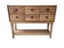 DKD Home Decor Consola de Pino Marrón con 6 Cajones