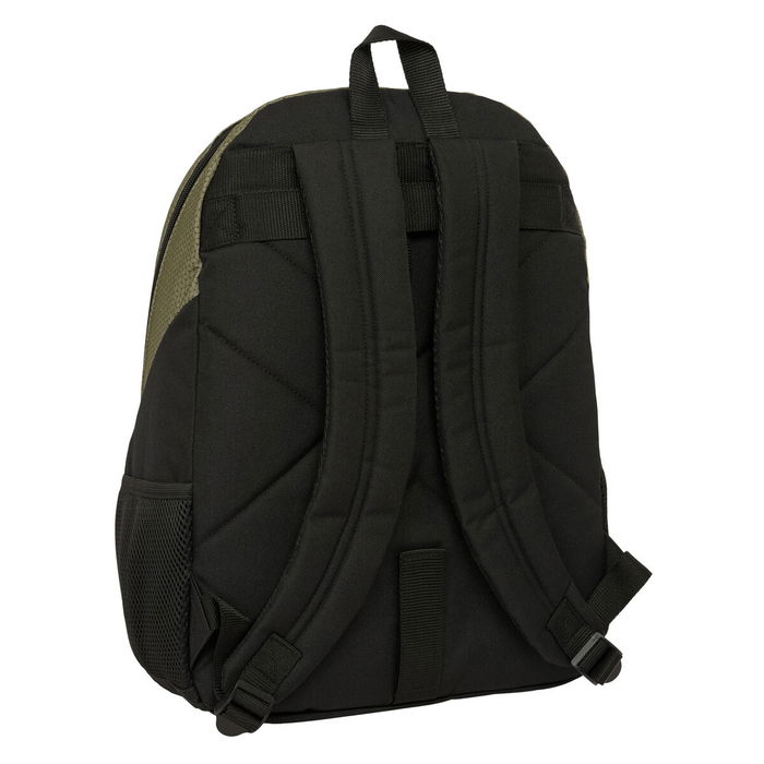 Mochila Escolar Munich West Negro Verde 32 x 44 x 16 cm
