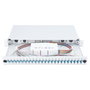 Digitus Caja de empalme de fibra óptica 1U equipada 24x LC DX OM4 Gris