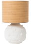 DKD Home Decor Lámpara Sobremesa Mediterraneo Blanco Marron 30 x 48 x 30 cm