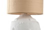 DKD Home Decor Lámpara Sobremesa Mediterraneo Blanco Marron 30 x 48 x 30 cm